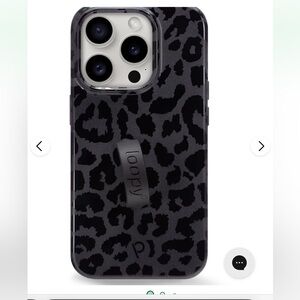 Loopy Case Midnight Black Leopard I-Phone 11 Cover ( left hand)